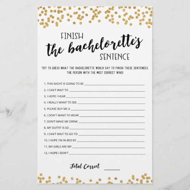 Papier Jeu de phrase à compléter modifiable pour la Bache (Devant)
