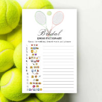 Jeu de Pictionary de mariage Emoji Tennis
