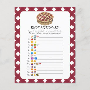 Papier Jeu de pictionary Emoji bébé Little Pie