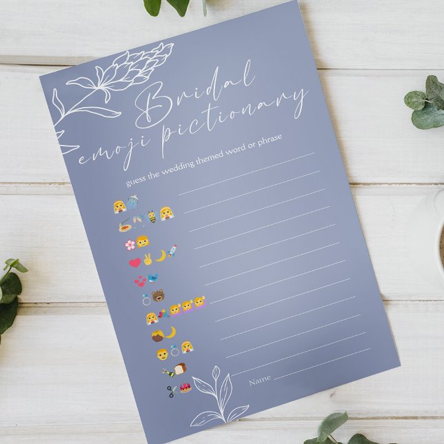 Papier Jeu de Pictionary Emoji de Réception de Mariage Pe (Créateur téléchargé)
