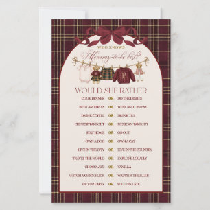 Papier Jeu de plaid de Luxsary pour Baby Shower Fille Ted