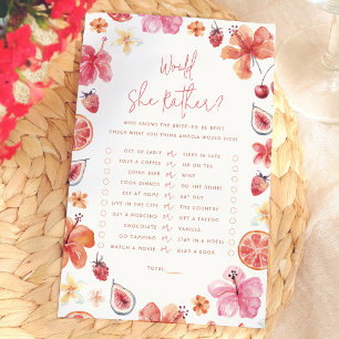 Papier Jeu de 'Plutôt Elle' pour Baby Shower Citrus