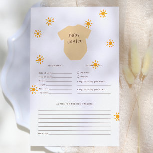 Papier Jeu de prédiction et de conseils Boho Little Sunsh