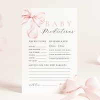 Jeu de prédiction et de conseils pour Baby Shower