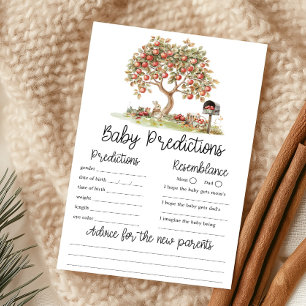 Papier Jeu de prédictions Bébé Pommes de nos Yeux Automne