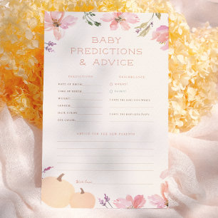 Papier Jeu de prédictions et de conseils pour bébé Little