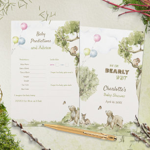 Papier Jeu de prédictions et de conseils Woodland Bearly
