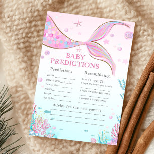 Papier Jeu de prédictions pour bébé à la Baby Shower Sirè