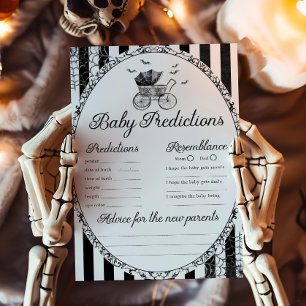 Papier Jeu de prédictions pour bébé Halloween poussette g