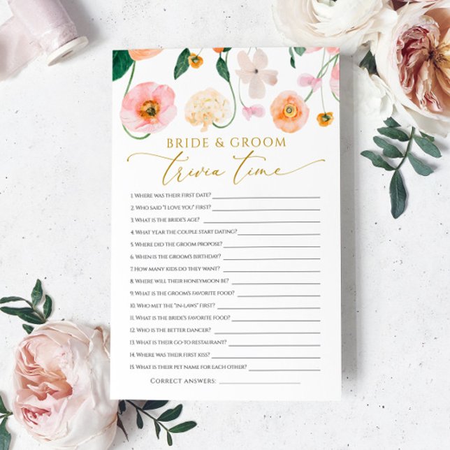 Papier Jeu de questions sur les fleurs de pavot pour la m (Créateur téléchargé)