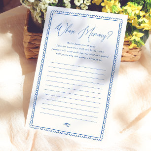 Papier Jeu de Salle de Bain de Mariage Fantaisiste À Qui 