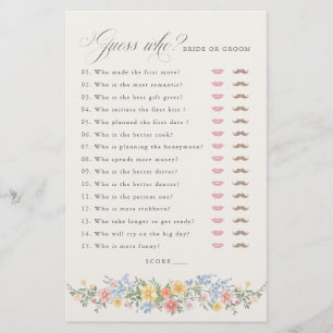 Papier Jeu de Salle de Mariage Chic Printanier Orné Paste