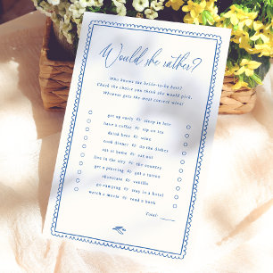Papier Jeu de Salle de Mariage Fantaisiste 'Would She Rat