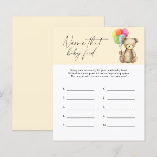 Papier Jeu de shower pour bébé - Ours