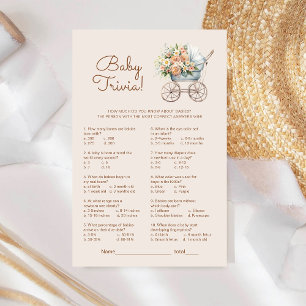 Papier Jeu de société de baby shower sur le thème de land