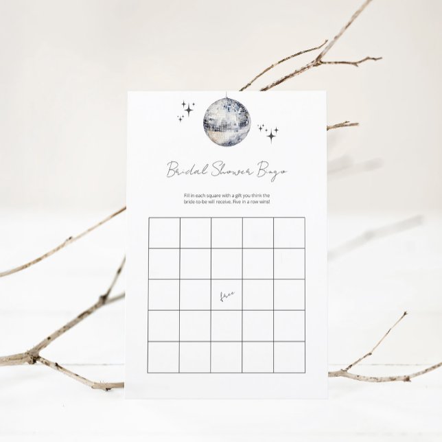 Papier Jeu de soirée de mariage disco rétro argenté (Créateur téléchargé)