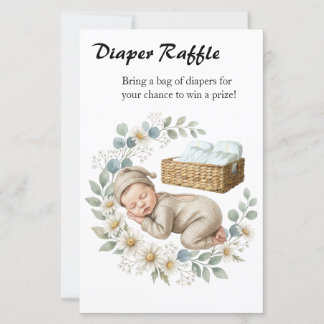 Papier Jeu de tirage au sort de couches pour Baby Shower 