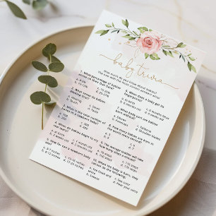 Papier Jeu d'essai pour bébé rose pâle