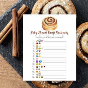 Papier Jeu d'images Emoji baby shower Bun