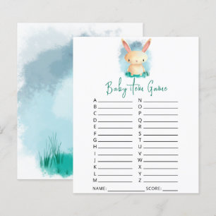 Papier Jeu d'objets pour bébé lapin. Jeu de baby shower