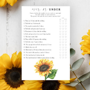 Papier Jeu du plus ou moins pour une baby shower thème to