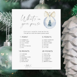 Papier Jeu moderne hiver ce qui est dans votre sac