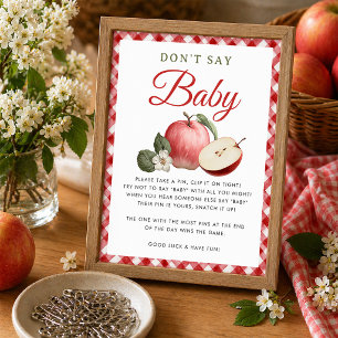 Papier Jeu « Ne dites pas bébé » pour une baby shower App