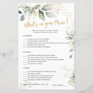 Papier Jeu nuptial vert Qu'y a-t-il sur votre téléphone