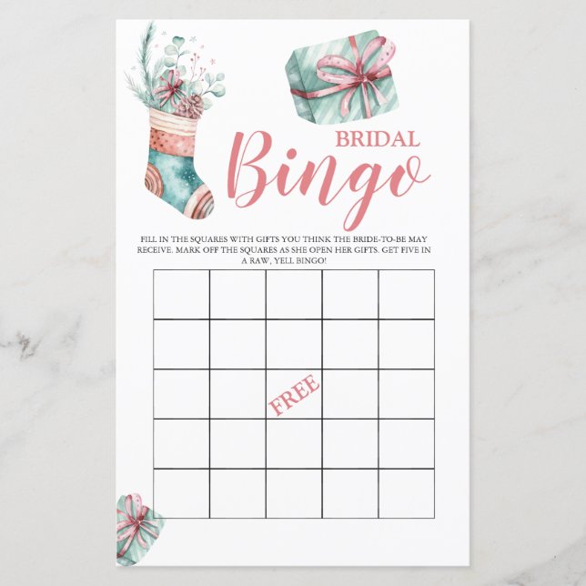 Papier Jeu nuptiale de Noël (Devant)