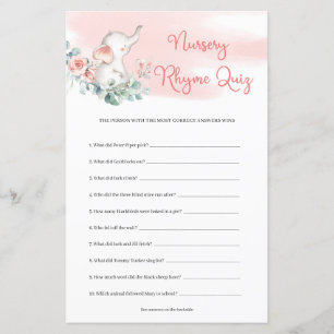 Papier Jeune fille Eléphant Eucalyptus couronne crèche qu