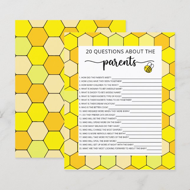 Papier Jeux à fleurs d'abeilles (Devant / Derrière)
