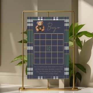 Papier Jeux de baby shower double face thème Fancy Bear