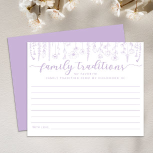 Papier Jeux de Baby Shower Traditions de Famille Wildflow