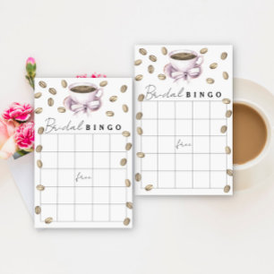 Papier Jeux de bingo pour la douche de mariée Love is bre