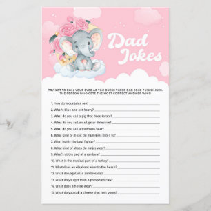 Papier Jeux de blagues de papa pour Baby Shower sur le th
