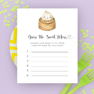 Papier Jeux de devinette de bébé pour la fête de douche d