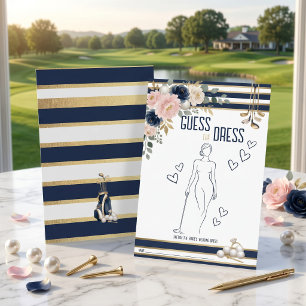 Papier Jeux de devinette de la robe pour une Baby Shower