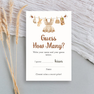 Papier Jeux de devinette pour Baby Shower autour du café