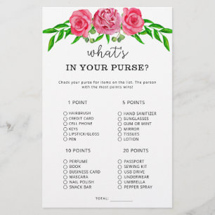 Papier Jeux de fleurs dans votre sac