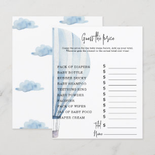 Papier Jeux de la partie en montgolfière   Jeu devis de p