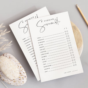 Papier Jeux de mots minimaliste de Fête des mariées moder