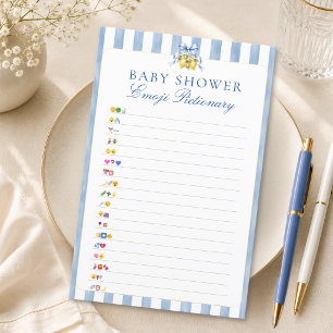 Papier Jeux de Pictionary avec des Émojis pour Baby Showe