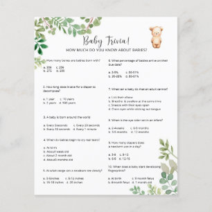 Papier Jeux de quiz sur les bébés ours Jeu de baby show