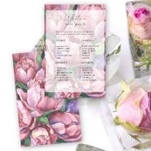 Papier Jeux de roses paonies - Qu'est-ce qu'il y a dans v