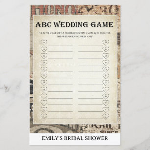 Papier Jeux de salle de mariage de femme au foyer des ann