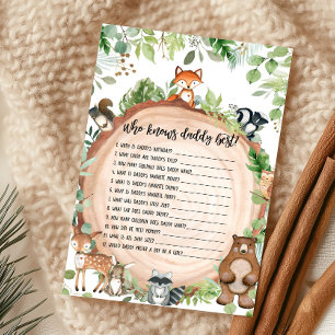 Papier Jeux de société Les Animaux de la Forêt Qui Connaî