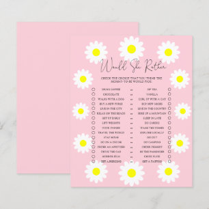 Papier Jeux pour baby shower : Les marguerites - Préfèrer