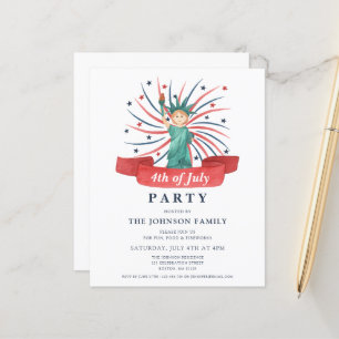 Papier Joli 4 juillet patriotique rouge blanc et bleu