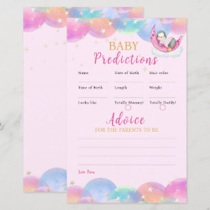 Papier Joli bébé Penguin Baby shower rose Jeu
