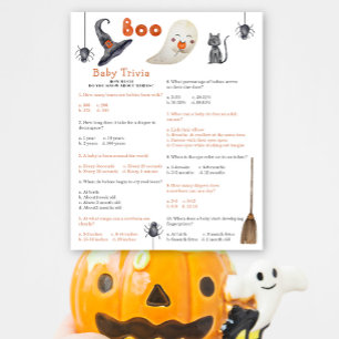 Papier Joli fantôme - Baby Trivia Jeu de Baby Shower